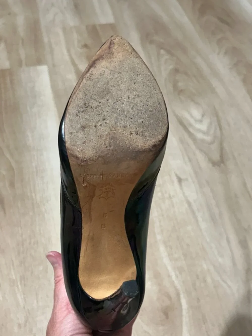 Loeffler Randall Petrol Patent Pointed-Toe Pumps — Size 6 - Picture 4 of 5